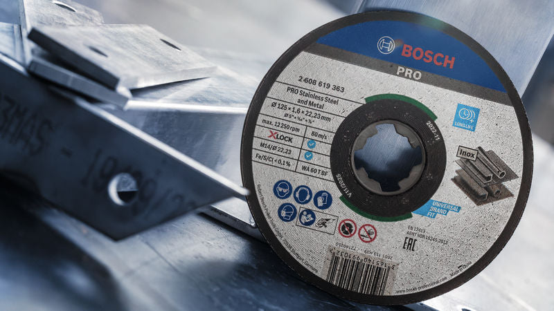 BOSCH PRO Stainless Steel and Metal lepljena rezna ploča, 125×1,6×22,23 mm, X-Lock, ravna - (2608619363) Madras doo Beograd Madras doo Beograd