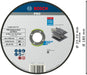 BOSCH PRO Stainless Steel and Metal lepljena rezna ploča, 180×1,6×22,23 mm, ravna - Rezna ploča ravna 180x1,6 mm SfInox (2608619771) Madras doo Beograd Madras doo Beograd