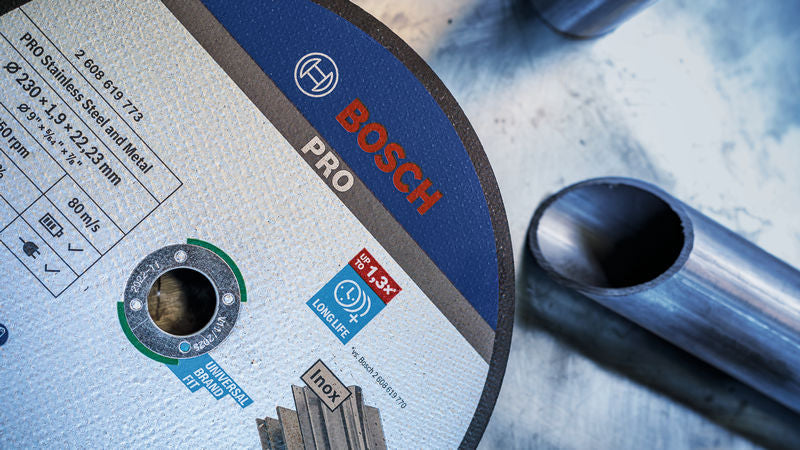 BOSCH PRO Stainless Steel and Metal lepljena rezna ploča, 230×1,9×22,23 mm, ravna - Rezna ploča ravna 230x1,9 mm SfInox (2608619773) Madras doo Beograd Madras doo Beograd