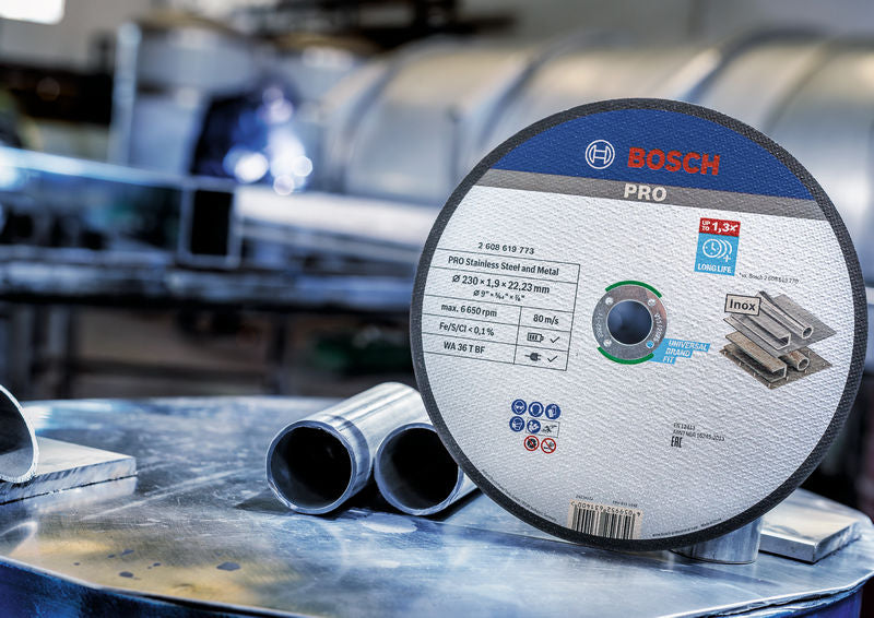 BOSCH PRO Stainless Steel and Metal lepljena rezna ploča, 230×1,9×22,23 mm, ravna - Rezna ploča ravna 230x1,9 mm SfInox (2608619773) Madras doo Beograd Madras doo Beograd