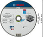 BOSCH PRO Stainless Steel and Metal lepljena rezna ploča, 230×1,9×22,23 mm, ravna - Rezna ploča ravna 230x1,9 mm SfInox (2608619773) Madras doo Beograd Madras doo Beograd