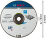 BOSCH PRO Stainless Steel brusni disk, 230×6×22,23 mm - Brus.ploča ispupčena AS30S INOX BF,230x6 (2608600541) Power Tools BOSCH Madras doo Beograd