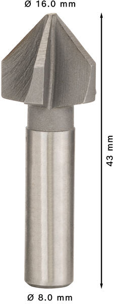BOSCH PRO Steel HSS upuštač, 16×43 mm, M8 - Konusni upuštač 16,0 mm,M 8,43 mm,8 mm (2608596372) Power Tools BOSCH Madras doo Beograd