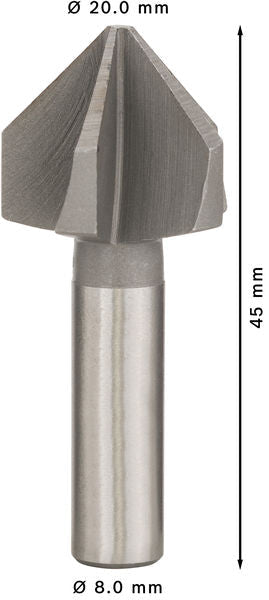 BOSCH PRO Steel HSS upuštač, 20×45 mm, M10 - Konusni upuštač 20,0 mm,M 10,45 mm,8 mm (2608596373) Power Tools BOSCH Madras doo Beograd