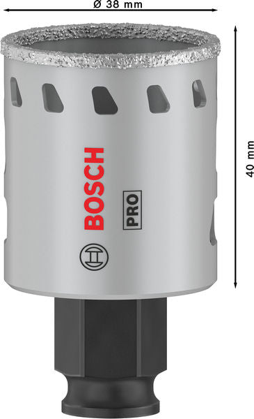 BOSCH PRO Tile PC Plus testera za otvore, 38 mm, HS - Testera za otvore P TI D 38mm (2608901559) Madras doo Beograd Madras doo Beograd