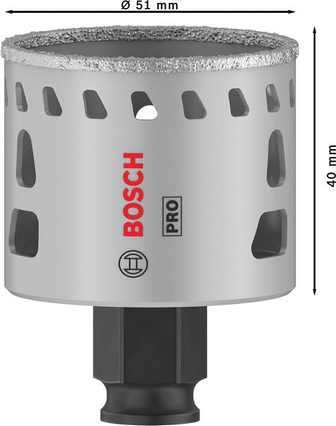 BOSCH PRO Tile PC Plus testera za otvore, 51 mm, HS - Testera za otvore P TI D 51mm (2608901562) Madras doo Beograd Madras doo Beograd