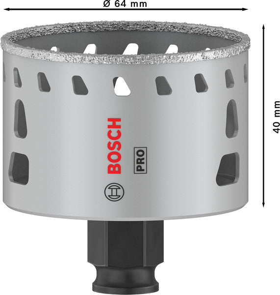 BOSCH PRO Tile PC Plus testera za otvore, 64 mm, HS - Testera za otvore P TI D 64mm (2608901566) Madras doo Beograd Madras doo Beograd