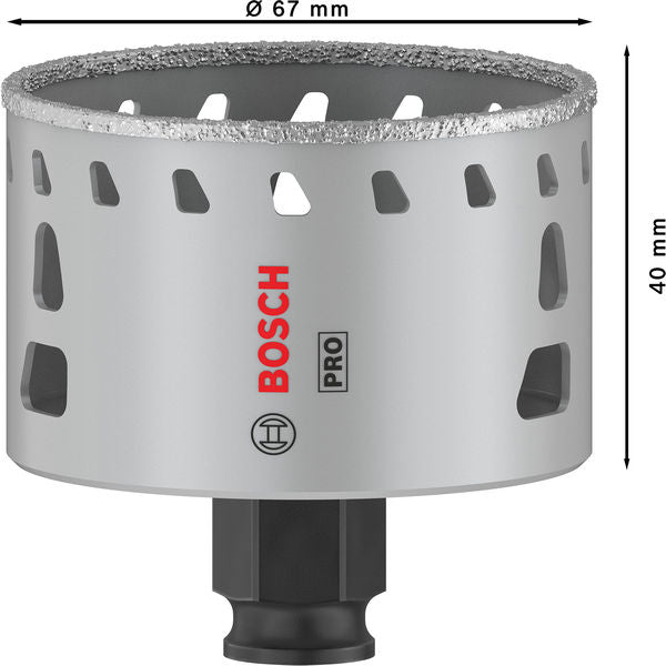 BOSCH PRO Tile PC Plus testera za otvore, 67 mm, HS - Testera za otvore P TI D 67mm (2608901568) Madras doo Beograd Madras doo Beograd