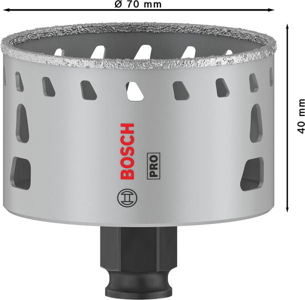 BOSCH PRO Tile PC Plus testera za otvore, 70 mm, HS - Testera za otvore P TI D 70mm (2608901570) Madras doo Beograd Madras doo Beograd