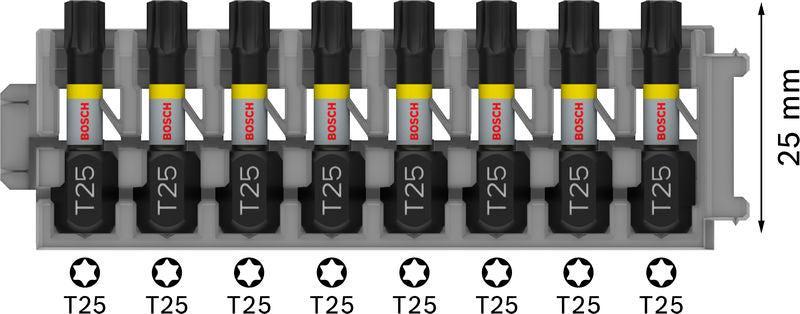 BOSCH PRO Torx Impact nastavak, T25, 25 mm, 8 kom. - (2608522381) Madras doo Beograd Madras doo Beograd