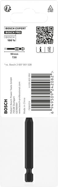 BOSCH PRO Torx Impact nastavak, T30, 90 mm - Umetak uvrtača PRO T30 Impact (2608522537) Madras doo Beograd Madras doo Beograd