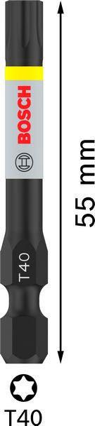 BOSCH PRO Torx Impact nastavak, T40, 55 mm, 2 kom. - Umetak uvrtača PRO T40 Impact (2608522533) Madras doo Beograd Madras doo Beograd