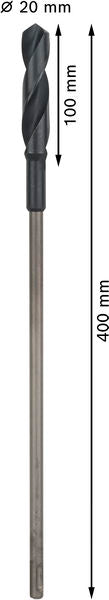 BOSCH PRO Wood HSS Installation burgija, 20×100×400 mm, SDS plus - Burgija za oplate i inst. SDS-plus20x400 (2608597410) Madras doo Beograd Madras doo Beograd