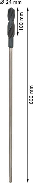 BOSCH PRO Wood HSS Installation burgija, 24×100×600 mm, SDS plus - Burgija za oplate i inst. SDS-plus24x600 (2608597415) Power Tools BOSCH Madras doo Beograd