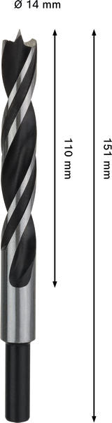 BOSCH PRO Wood spiralna burgija, 14×110×151 mm - (2608577717) Madras doo Beograd Madras doo Beograd
