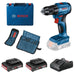 BOSCH Profesionalni set: Akumulatorska vibraciona bušilica/odvrtač GSR 185-LI + 2 x 2,0 Ah akumulatora+ 23-delni set dodatnog pribora u koferu - (0615990N25) Set alata Madras doo Beograd Madras doo Beograd