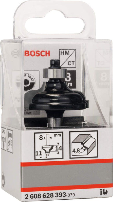 Bosch profilno glodalo A 8 mm, R1 4,8 mm, B 11 mm, L 14,3 mm, G 57 mm - 2608628393 Glodala BOSCH BOSCH-2608628393 Madras doo Beograd