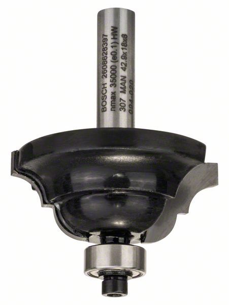 Bosch profilno glodalo D 8 mm, R1 6,3 mm, B 15 mm, L 18 mm, G 60 mm - 2608628397 Glodala BOSCH BOSCH-2608628397 Madras doo Beograd