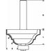 Bosch profilno glodalo D 8 mm, R1 6,3 mm, B 15 mm, L 18 mm, G 60 mm - 2608628397 Glodala BOSCH BOSCH-2608628397 Madras doo Beograd