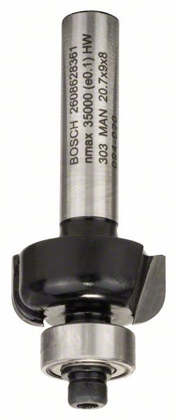 Bosch profilno glodalo E 8 mm, R1 4 mm, D 20,7 mm, L 9 mm, G 53 mm - 2608628361 Glodala BOSCH BOSCH-2608628361 Madras doo Beograd