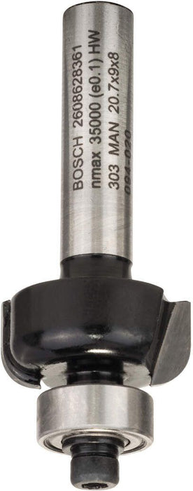 Bosch profilno glodalo E 8 mm, R1 4 mm, D 20,7 mm, L 9 mm, G 53 mm - 2608628361 Glodala BOSCH BOSCH-2608628361 Madras doo Beograd