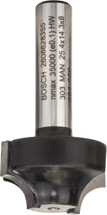 Bosch profilno glodalo E 8 mm, R1 6,3 mm, D 25,4 mm, L 14 mm, G 46 mm - 2608628355 Glodala BOSCH BOSCH-2608628355 Madras doo Beograd