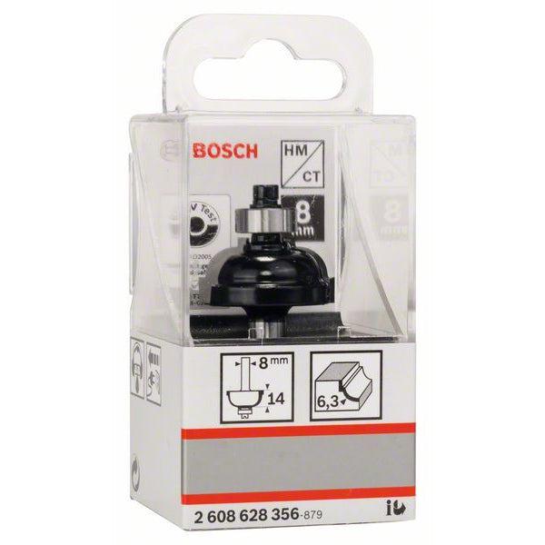 Bosch profilno glodalo F 8 mm, R1 6,3 mm, D 28,5 mm, L 13,2 mm, G 54 mm - 2608628356 Glodala BOSCH Madras doo Beograd