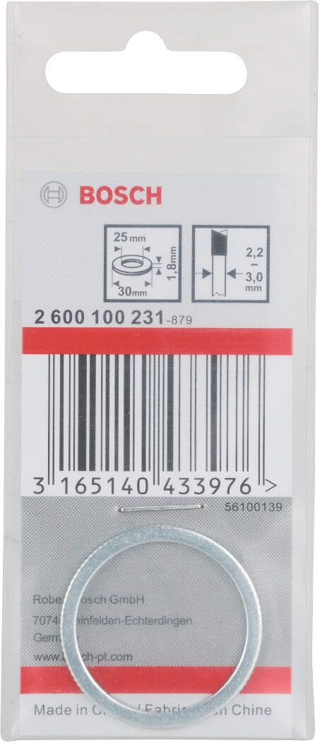 Bosch redukcioni prsten za listove kružne testere 30 x 25 x 1,8 mm - 2600100231 Redukcioni prsten BOSCH BOSCH-2600100231 Madras doo Beograd