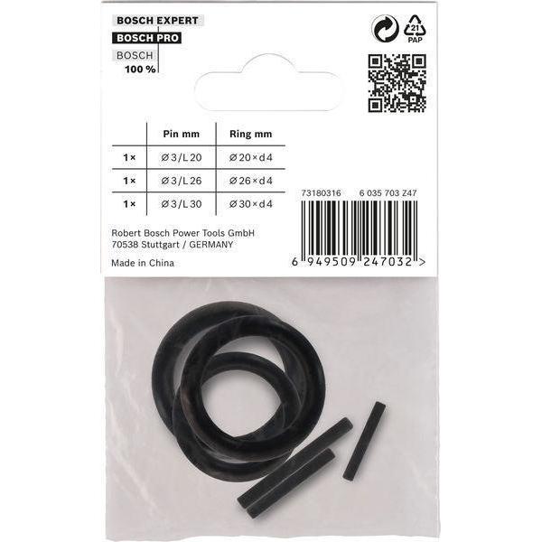 BOSCH Retaining Ring and Pin Set for PRO Impact Socket, 1/2", 6 delova - Deo pribora 1/2" Pin&Ring Set (2608003066) Power Tools BOSCH Madras doo Beograd