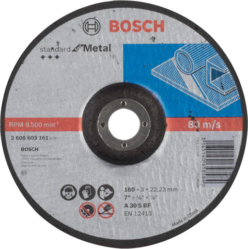 Bosch rezna ploča ispupčena Standard for Metal A 30 S BF, 180 mm, 22,23 mm, 3,0 mm - 2608603161 Rezna ploča za Metal BOSCH BOSCH-2608603161 Madras doo Beograd