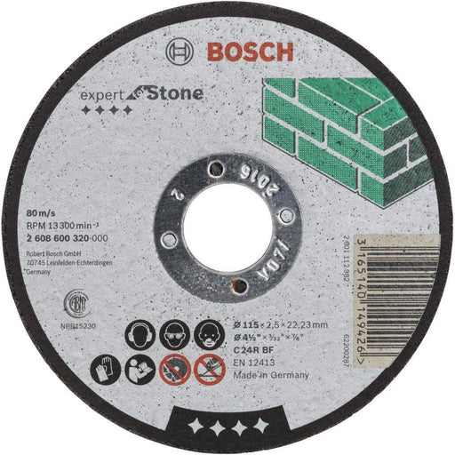 Bosch rezna ploča ravna Expert for Stone C 24 R BF, 115 mm, 2,5 mm - 2608600320 Pribor BOSCH BOSCH-2608600320 Madras doo Beograd