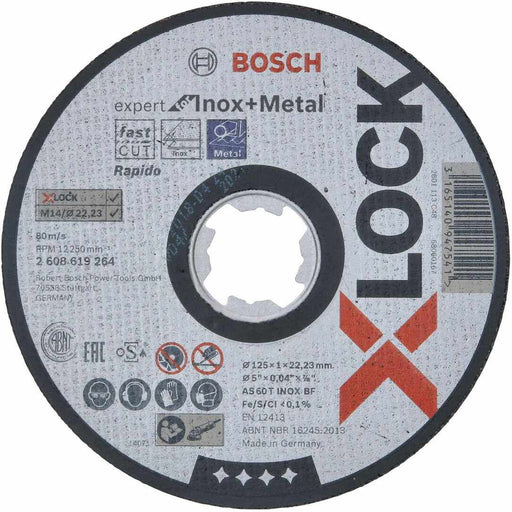 Bosch rezna ploca za inox, metal X-LOCK Expert Fi 125x1x22,23 (2608619264) Pribor BOSCH BOSCH-2608619264 Madras doo Beograd