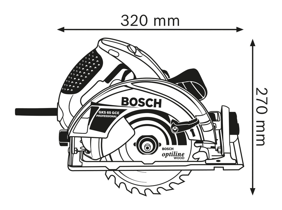 BOSCH Ručna kružna testera GKS 65 GCE (0601668901) Madras doo Beograd Madras doo Beograd