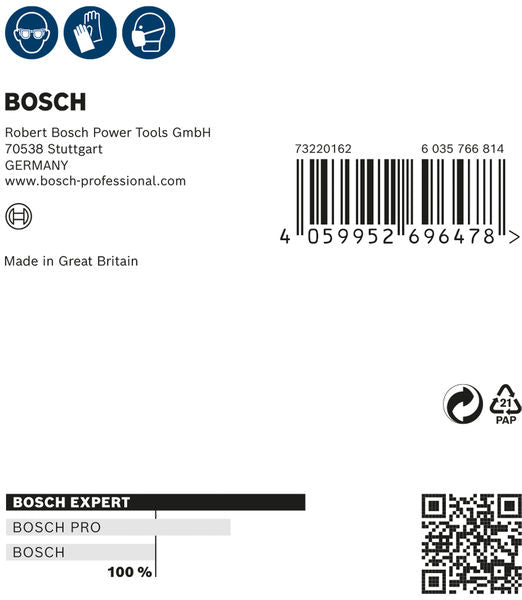 BOSCH Ručni brusni list EXPERT W480 Web 1/4, 115 mm x 140 mm, G240 - Brusni list ExW480 web,G240,2x (2608902383) Madras doo Beograd Madras doo Beograd
