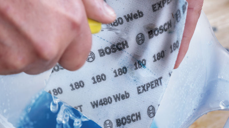 BOSCH Ručni brusni list EXPERT W480 Web 1/4, 115 mm x 140 mm, G320 - Brusni list ExW480 web,G320,10x (2608902388) Madras doo Beograd Madras doo Beograd