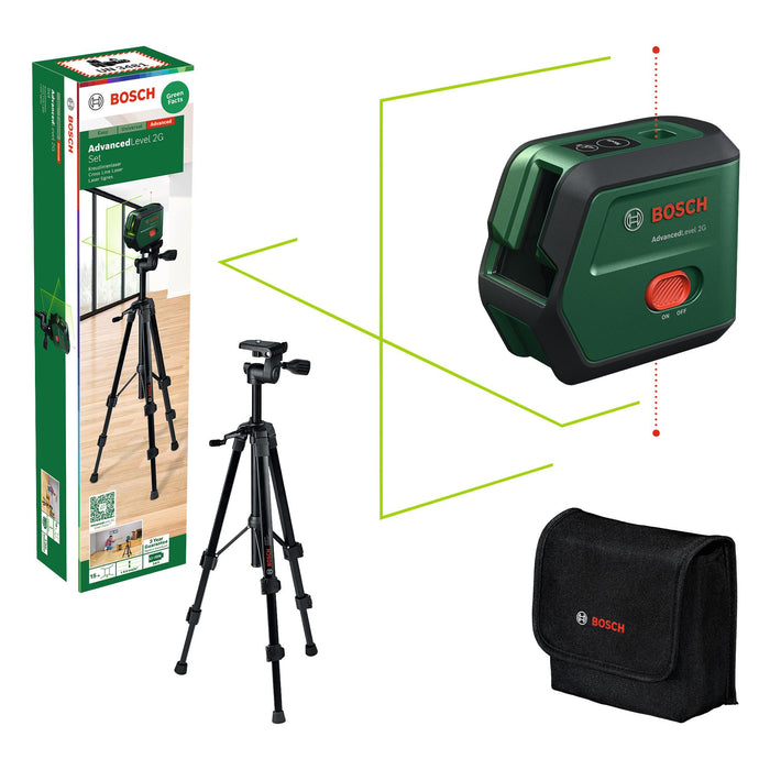 BOSCH Set AdvancedLevel 2G - Gradjevinski laser AdvancedLevel 2G Set (0603663G01) Power Tools BOSCH Madras doo Beograd