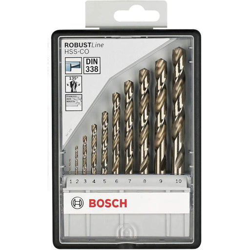 Bosch SET burgija za metal HSS-Co - od 1 mm do 10 mm (2607019925) Set burgija za metal BOSCH BOSCH-2607019925 Madras doo Beograd