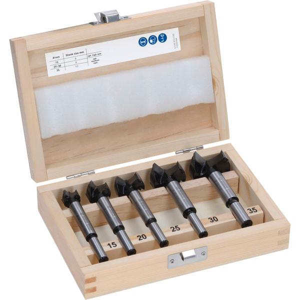 BOSCH Set EXPERT Laminated Wood Hinge Cutting burgija, 15; 20; 25; 30; 35×60×90 mm, 5 kom. - Burgija za plastiku EXPERT Lam Wood Set (2608901844) Madras doo Beograd Madras doo Beograd