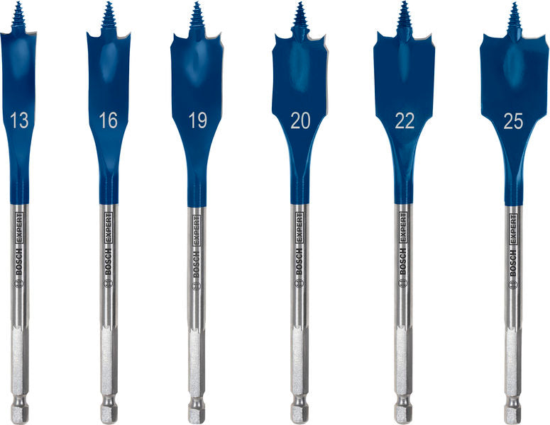 BOSCH Set EXPERT Self Cut Speed pljosnatih burgija od 13/16/19/20/22/25, 6 delova - Burgija glodalica 6Pc Spade Set (2608902109) Madras doo Beograd Madras doo Beograd