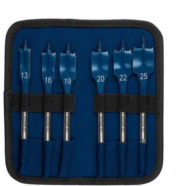 BOSCH Set EXPERT Self Cut Speed pljosnatih burgija od 13/16/19/20/22/25, 6 delova - Burgija glodalica 6Pc Spade Set (2608902109) Madras doo Beograd Madras doo Beograd