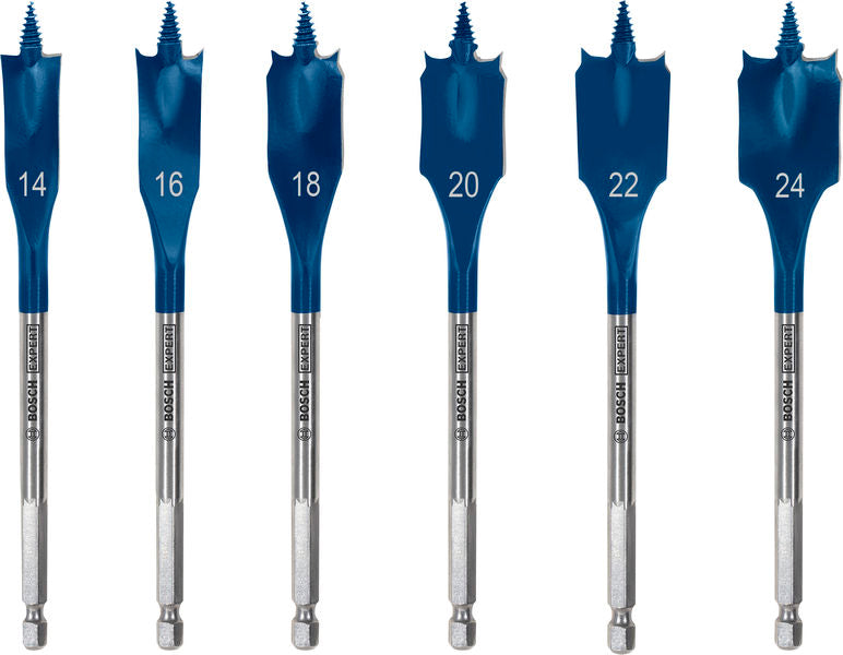 BOSCH Set EXPERT Self Cut Speed pljosnatih burgija od 14/16/18/20/22/24, 6 delova - Burgija glodalica 6Pc Spade Set (2608902108) Madras doo Beograd Madras doo Beograd