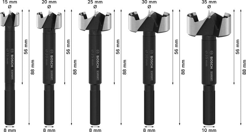 BOSCH Set EXPERT Wood Forstner burgija, 5 kom. - Forstner burgija Expert Wood Set 5 pc (2608901843) Madras doo Beograd Madras doo Beograd