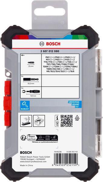 BOSCH Set Extra Hard nastavaka za odvrtač, 50 komada - Komplet umetaka uvrtača 50pc ExH Set (2607012080) Power Tools BOSCH Madras doo Beograd