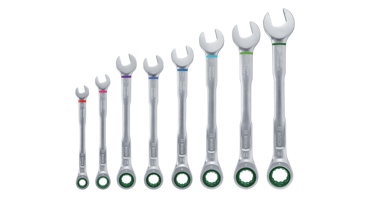 BOSCH Set kombinovanih ključeva za zupčanike od 8 delova - (1600A027PS) Power Tools BOSCH Madras doo Beograd