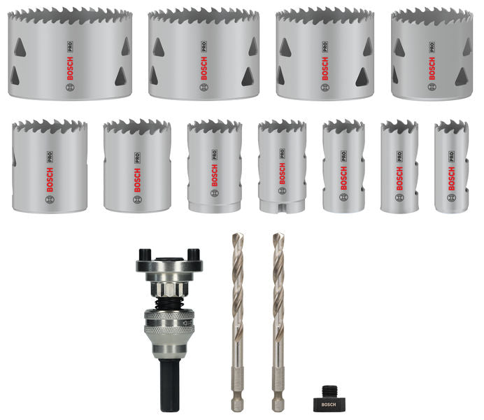 BOSCH Set PRO Multi Material testera za otvore sa Q-Lock steznom glavom, 15 kom. - Komplet testera za otvore T MM B 15P Set (2608901549) Madras doo Beograd Madras doo Beograd