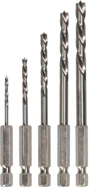 BOSCH Set PRO Wood HSS spiralnih burgija za drvo, 5 kom. - 5del.RobustLine set spir.bur.za drvo,HEX (2608595525) Power Tools BOSCH Madras doo Beograd
