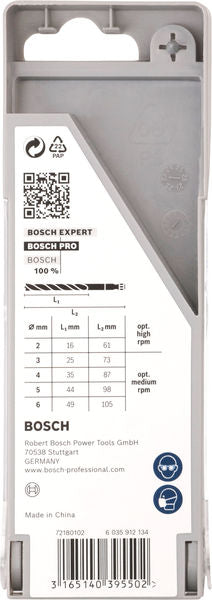 BOSCH Set PRO Wood HSS spiralnih burgija za drvo, 5 kom. - 5del.RobustLine set spir.bur.za drvo,HEX (2608595525) Power Tools BOSCH Madras doo Beograd