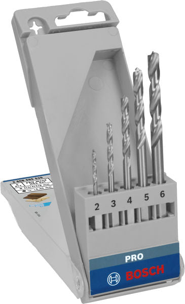 BOSCH Set PRO Wood HSS spiralnih burgija za drvo, 5 kom. - 5del.RobustLine set spir.bur.za drvo,HEX (2608595525) Power Tools BOSCH Madras doo Beograd
