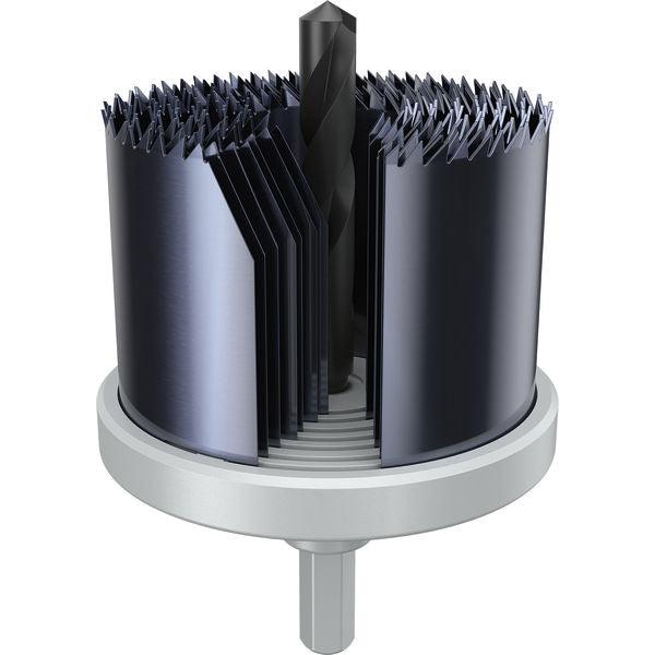 BOSCH Set testera za otvore sa držačem za drvo i gips , 26; 32; 39; 45; 51; 58; 64×44 mm - Komplet testera za otvore A W&D H 7p MB (2608594508) Power Tools BOSCH Madras doo Beograd