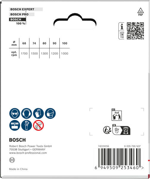 BOSCH Set testera za otvore sa držačem za drvo i gips , 68; 74; 80; 90; 100×31 mm - Komplet testera za otvore A W&D H 5p MB (2608594505) Power Tools BOSCH Madras doo Beograd